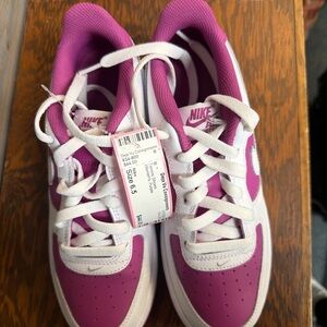 Nike Kids' Fuchsia and White Sneakers